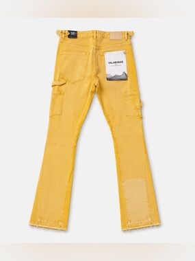 Valabasas Men's Skinny Carpenter Jeans in Yellow